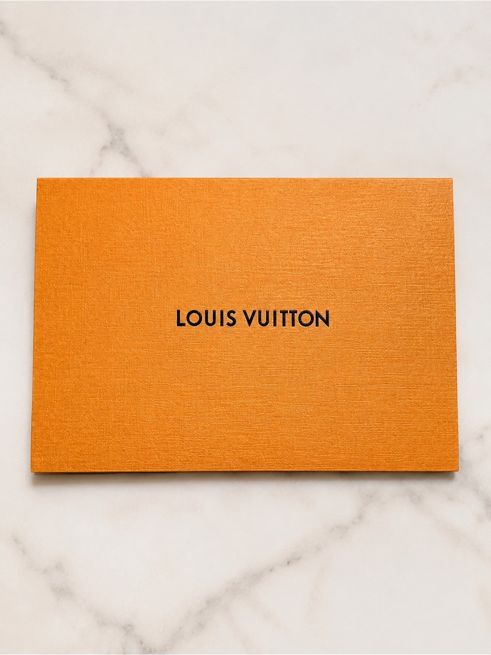Louis Vuitton Orange Receipt Document Holder Envelope Boutique Packaging